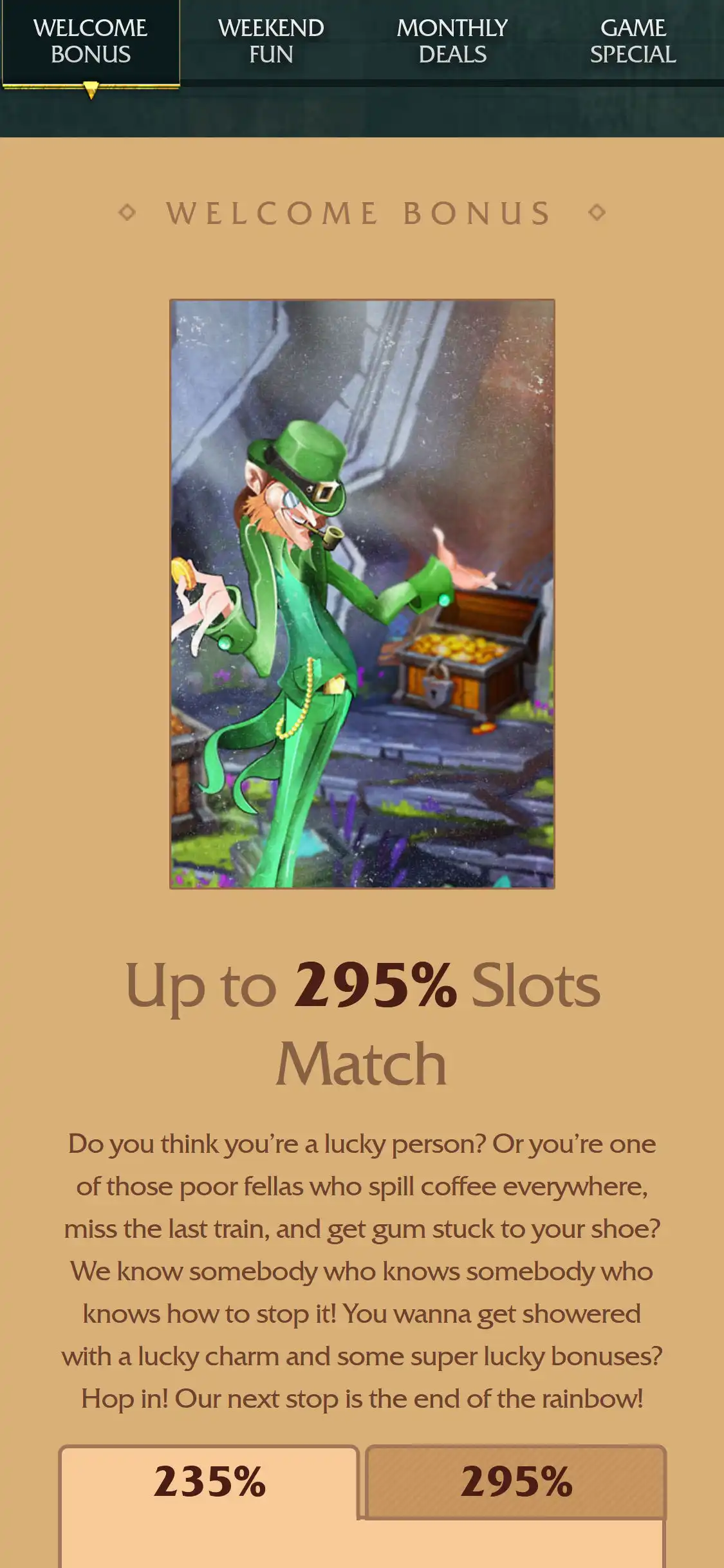 IrishLuck Casino Mobile No Deposit Bonus Review