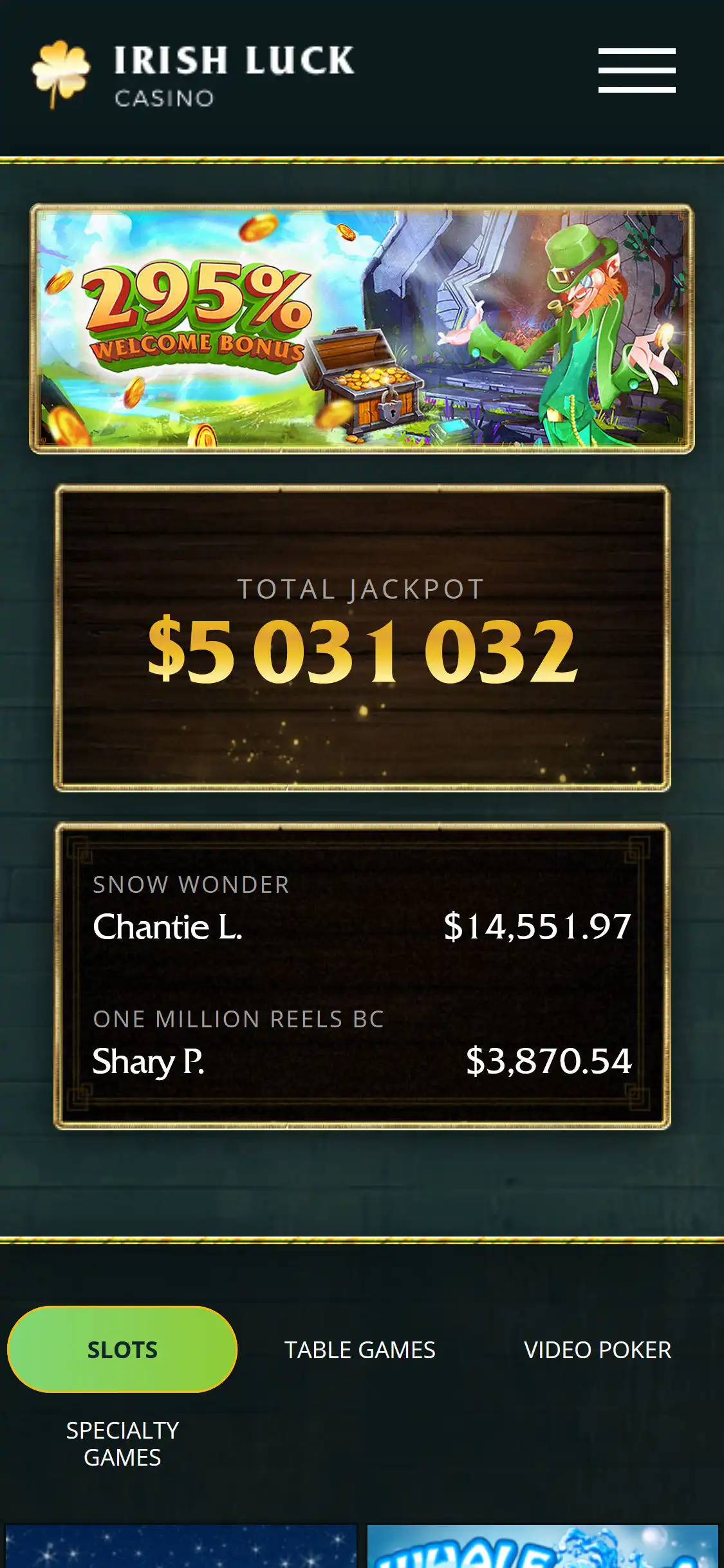 IrishLuck Casino Mobile Review