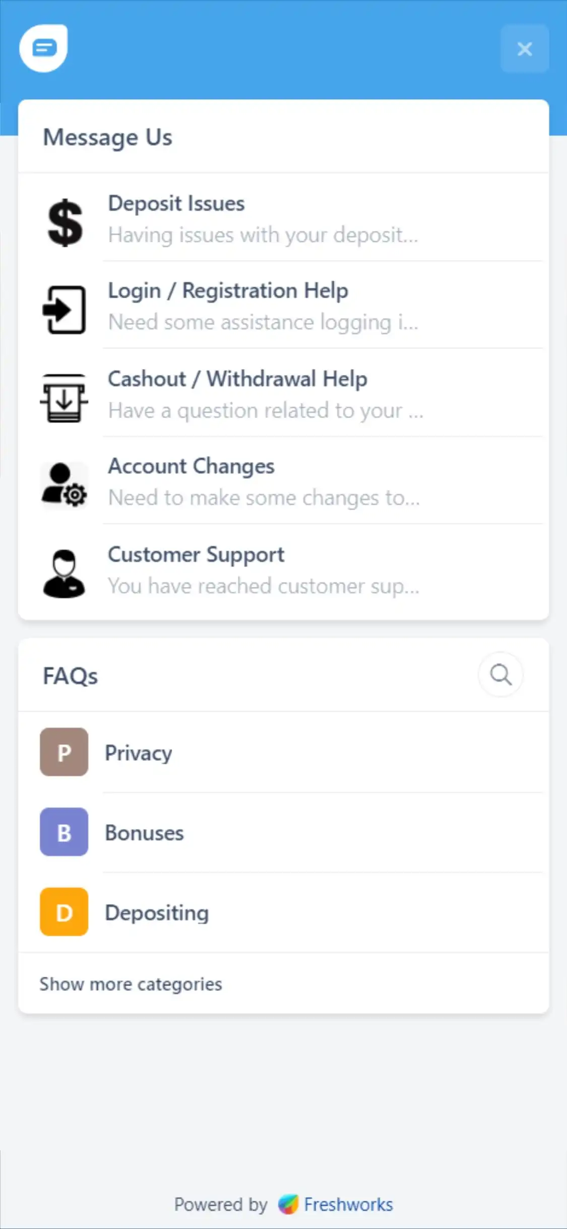 CasinoLuck Mobile Support Review