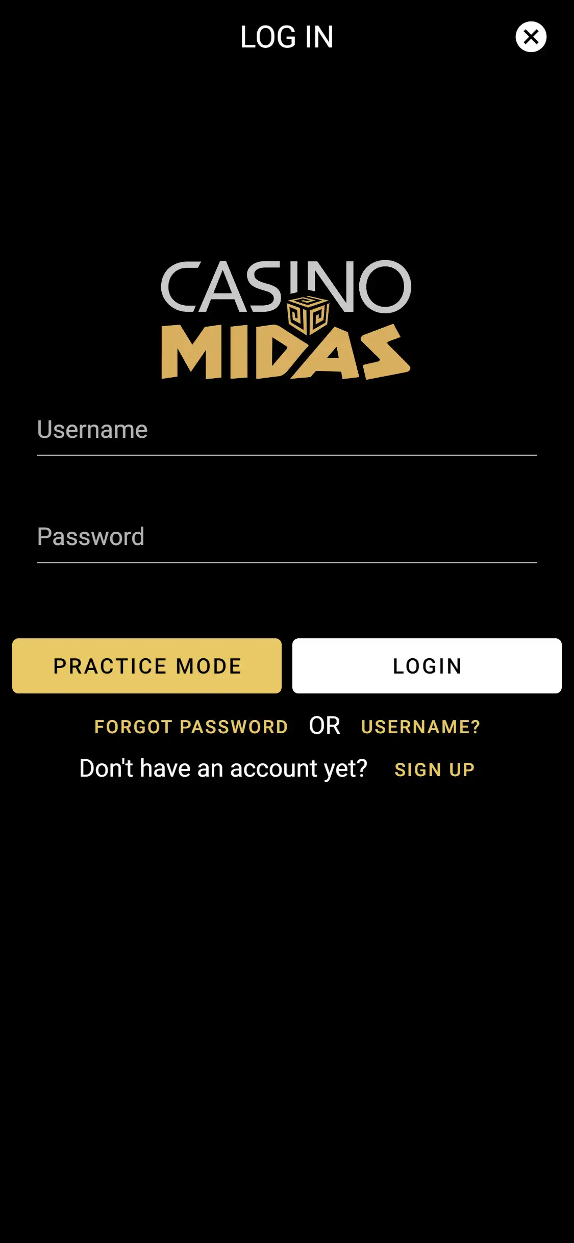 Casino Midas Mobile Login Review
