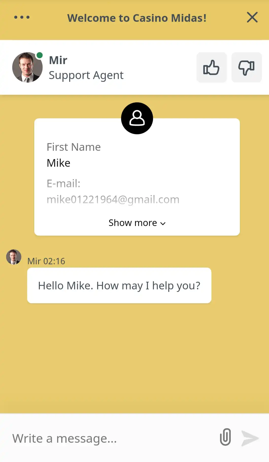Casino Midas Mobile Support Review