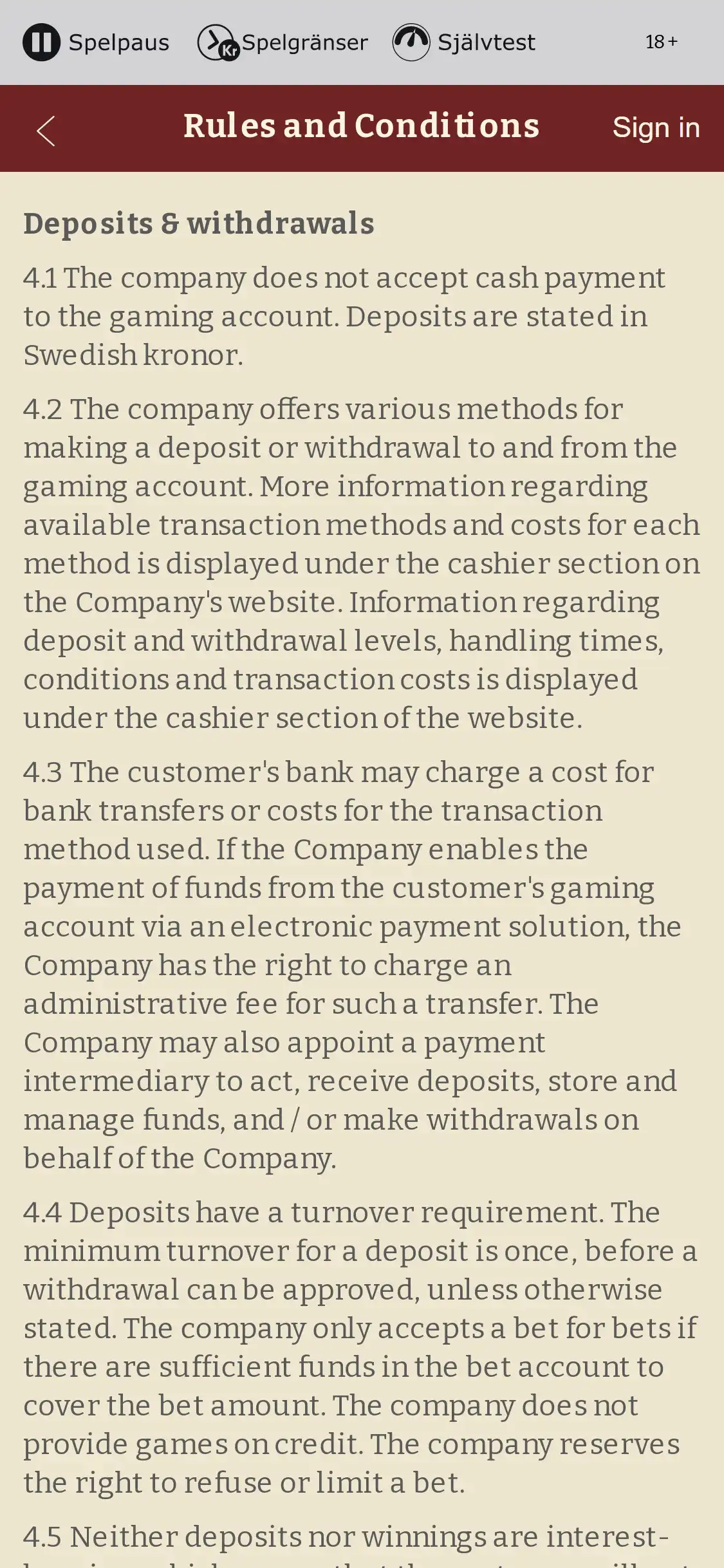 Casinostugan Mobile Payment Methods Review