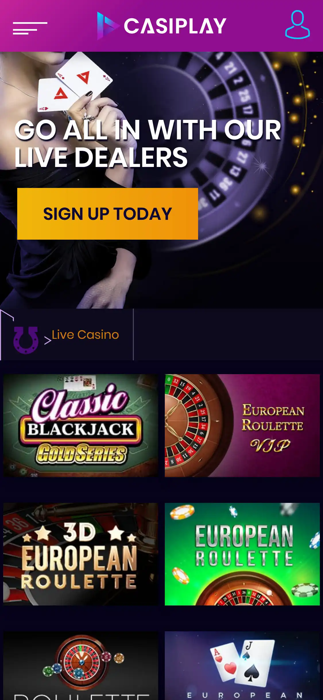 Casiplay Casino Mobile Live Dealer Games Review