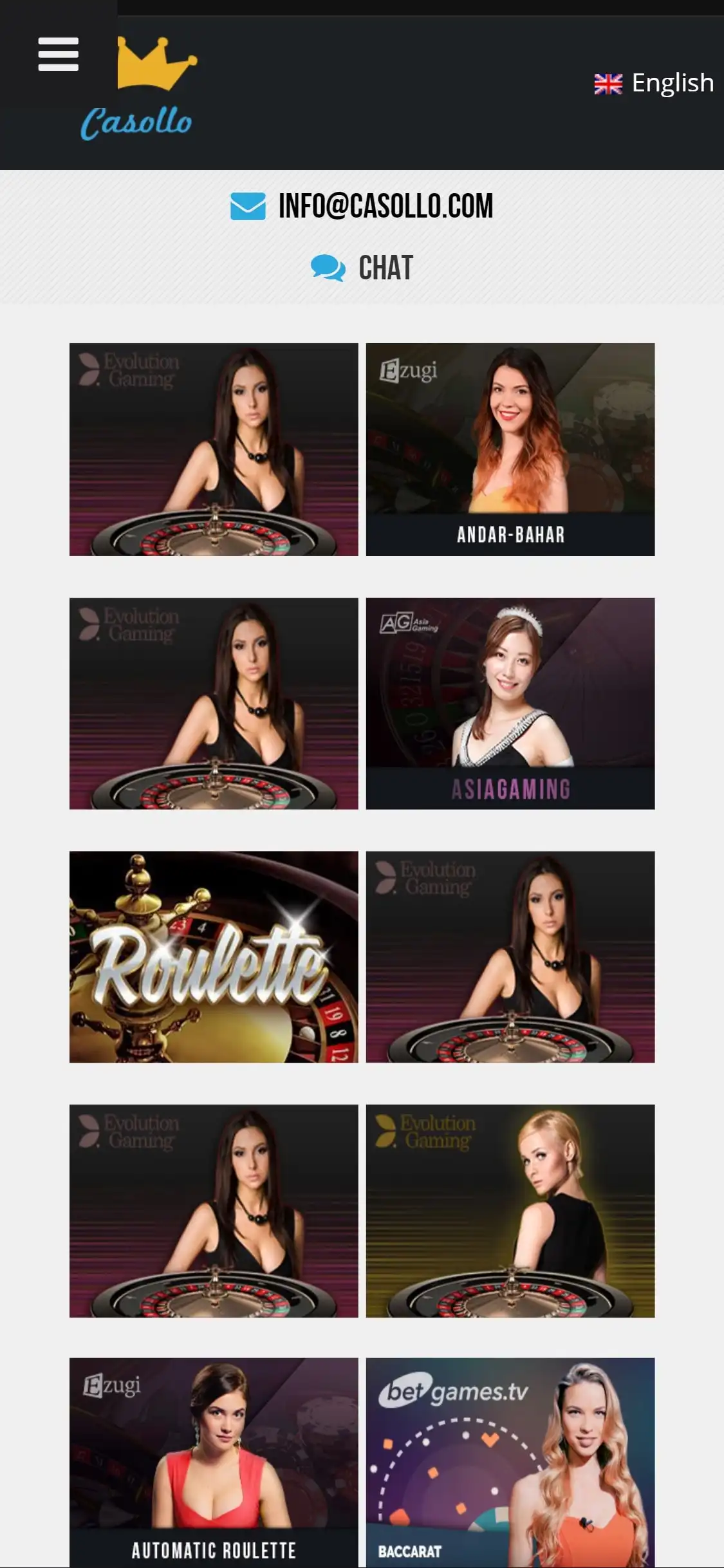 Casoo Casino Mobile Live Dealer Games Review