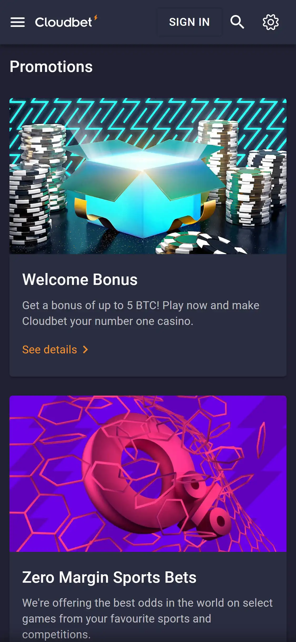 Cloudbet Casino Mobile No Deposit Bonus Review