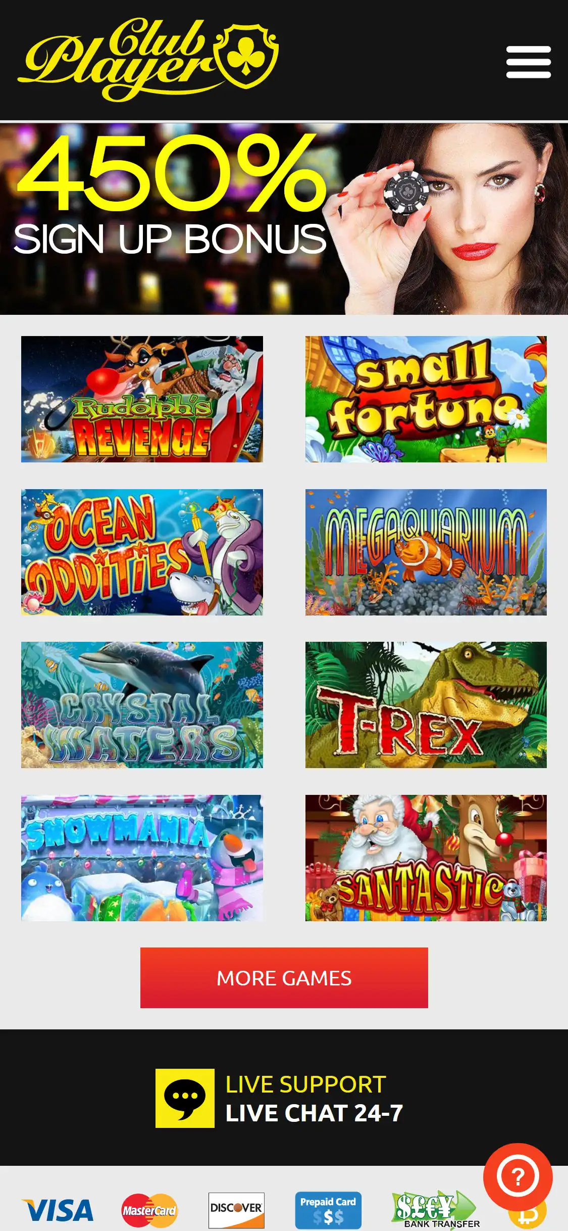 Club Player Casino Mobile Games Review