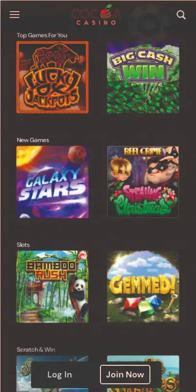 Cocoa Casino Mobile Games Review