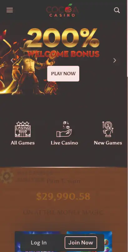 Cocoa Casino Mobile Games Review