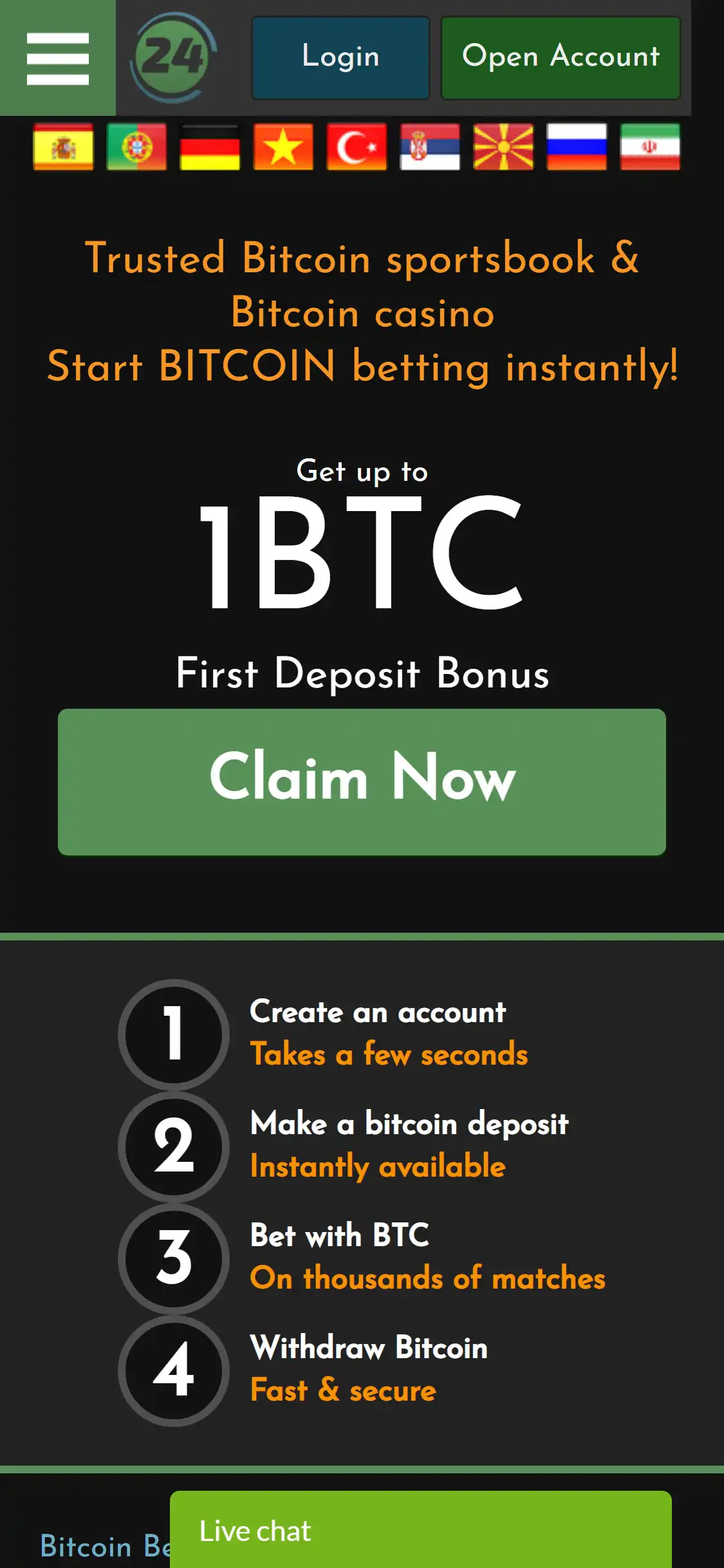 Coinbet24 Mobile Review
