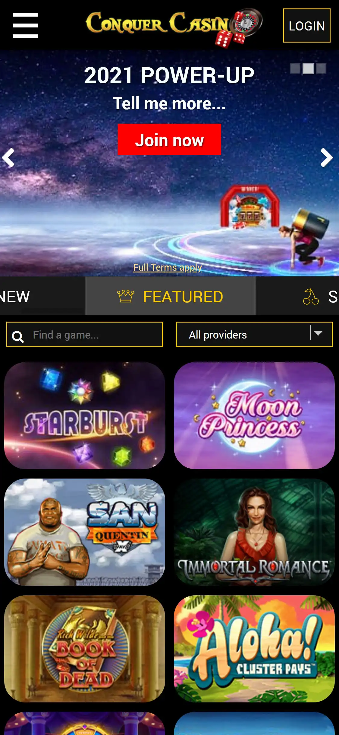 Conquer Casino Mobile Review