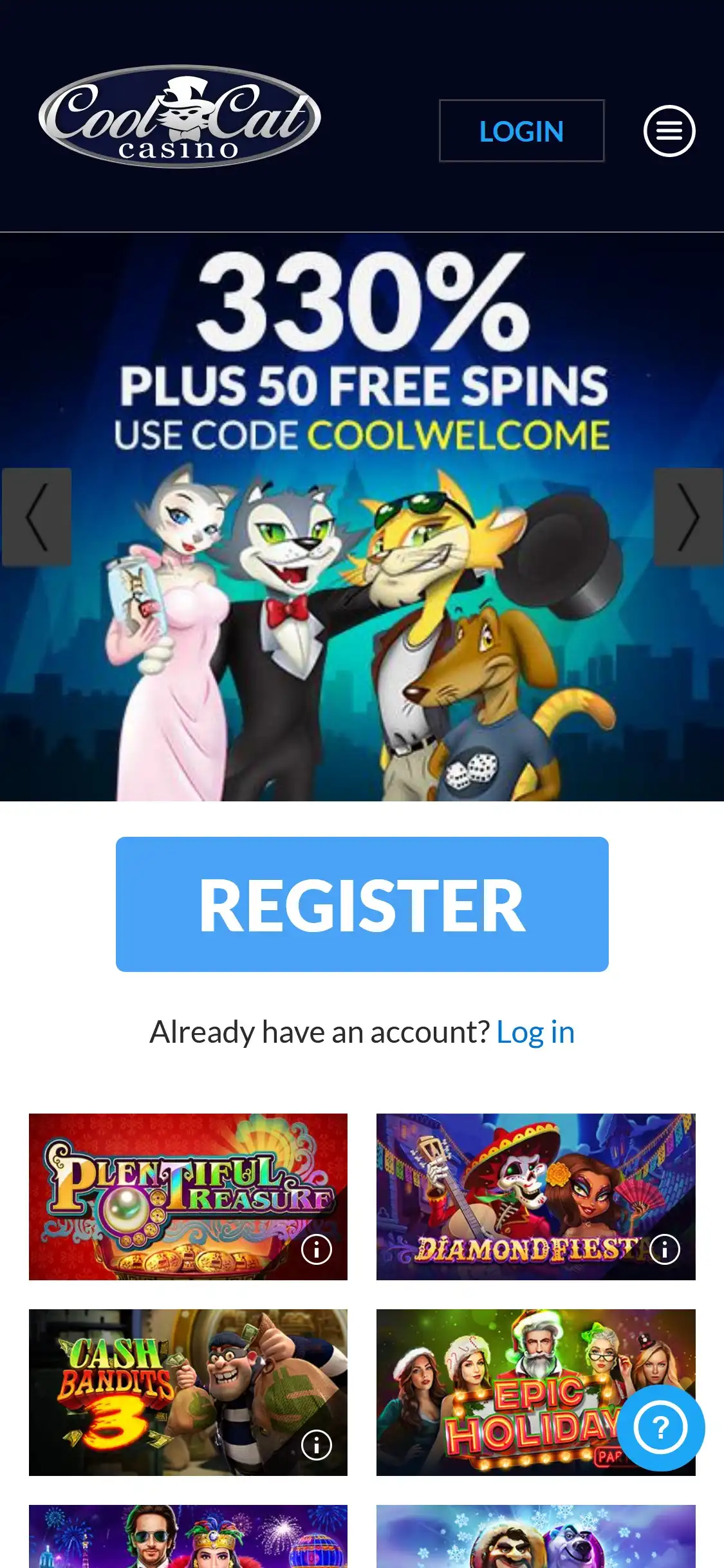 Cool Cat Casino Mobile Review