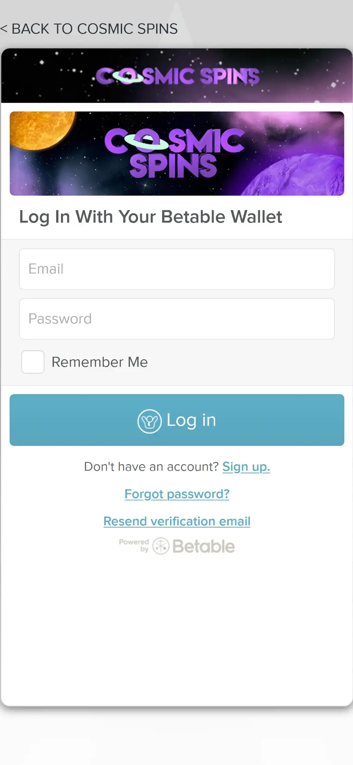 Cosmic Spins Casino Mobile Login Review