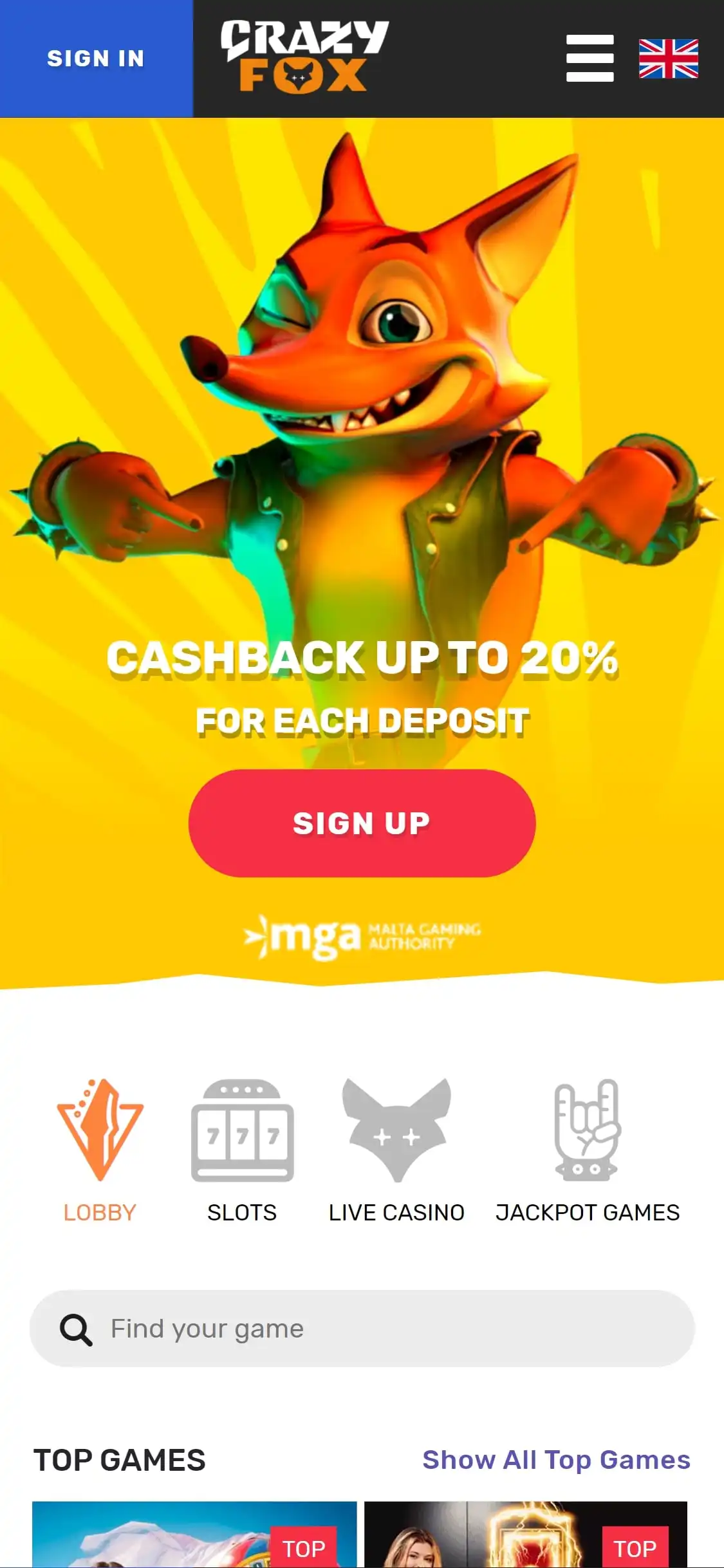 Crazy Fox Mobile Review