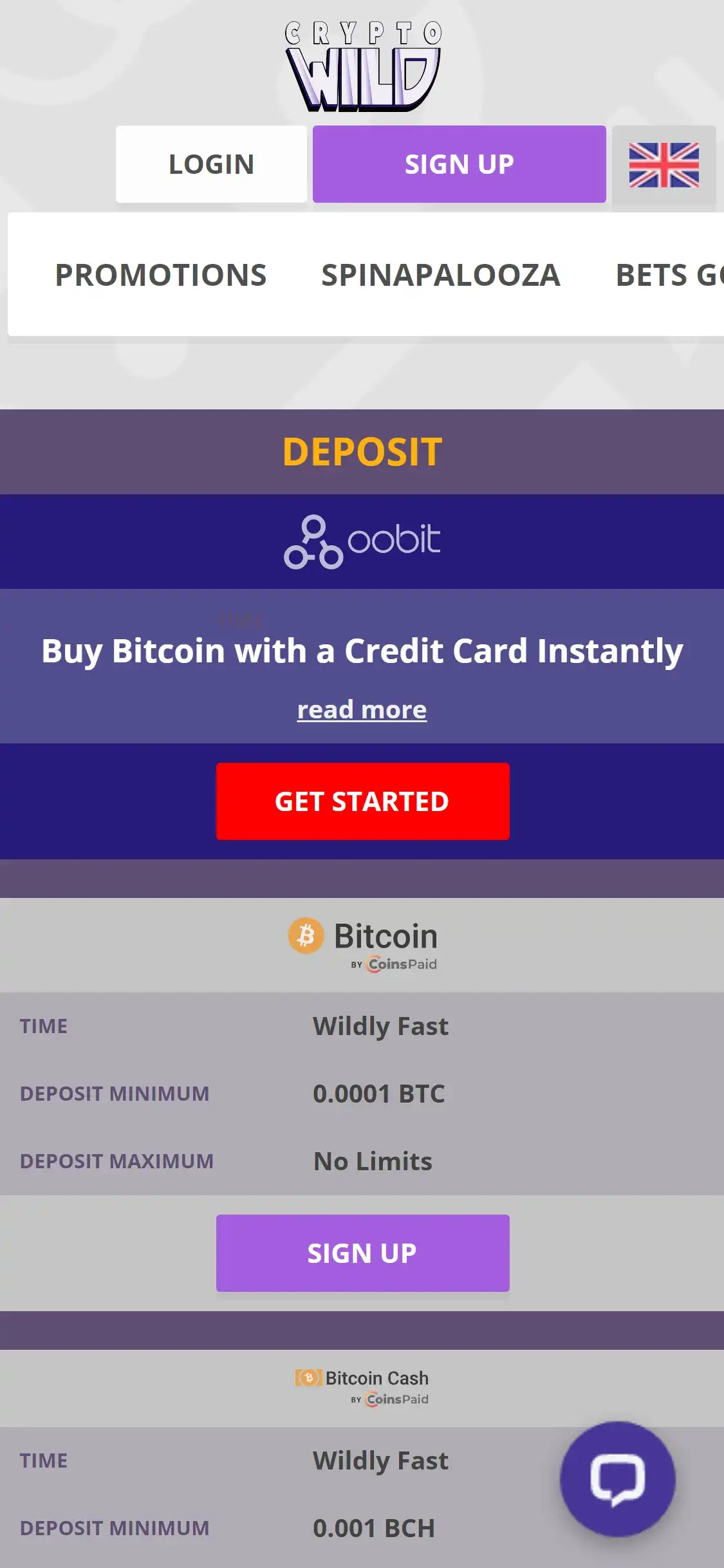 Crypto Wild Casino Mobile Payment Methods Review