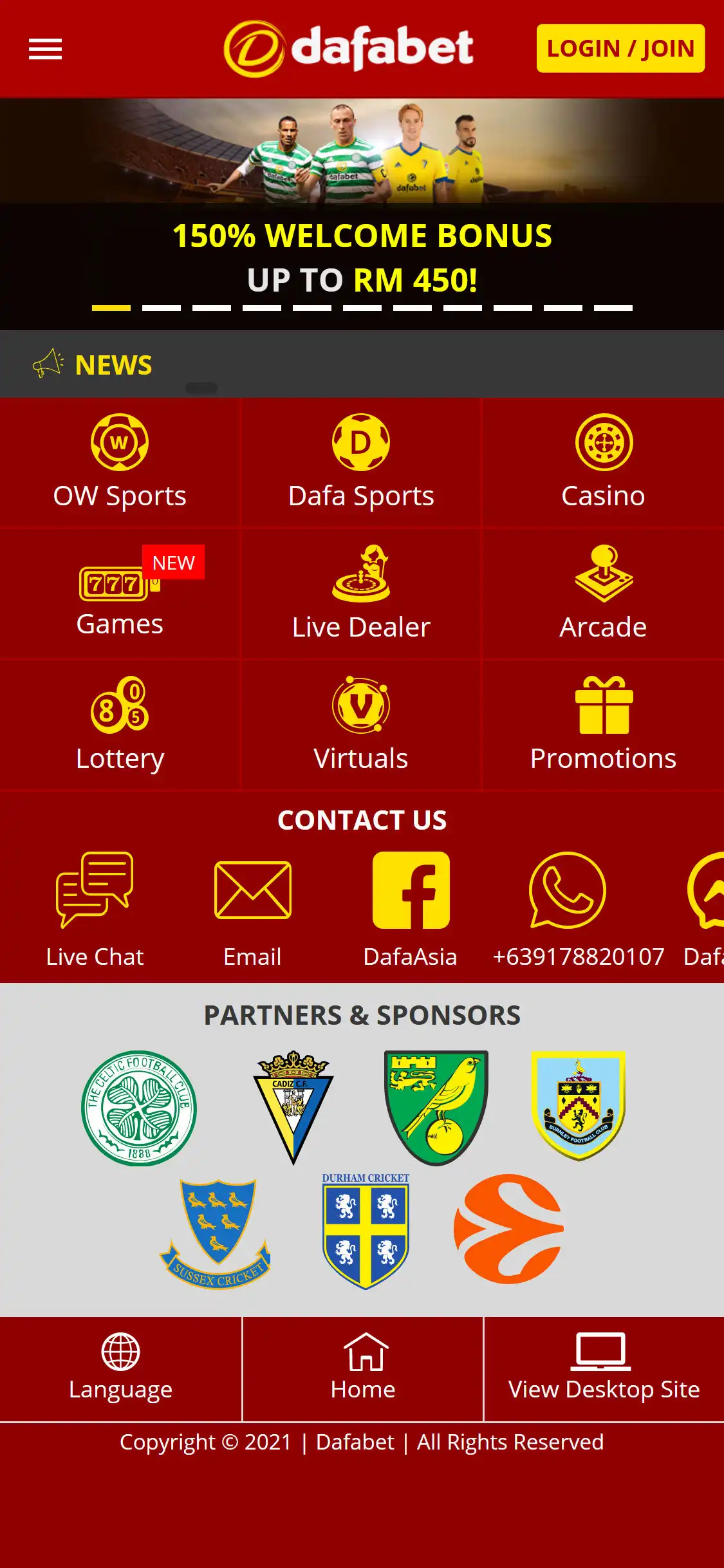 Dafabet Casino Mobile Review