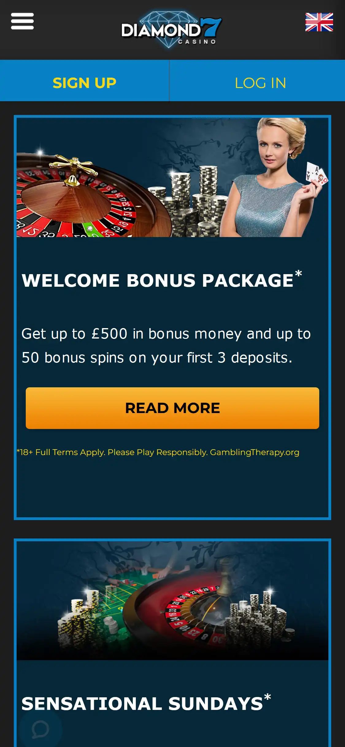 Diamond 7 Casino Mobile No Deposit Bonus Review