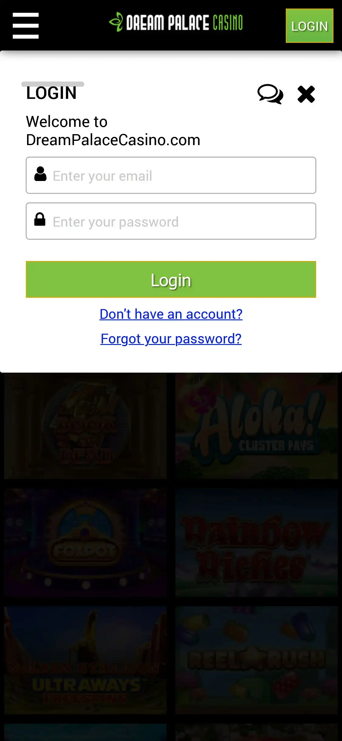 Dream Palace Casino Mobile Login Review