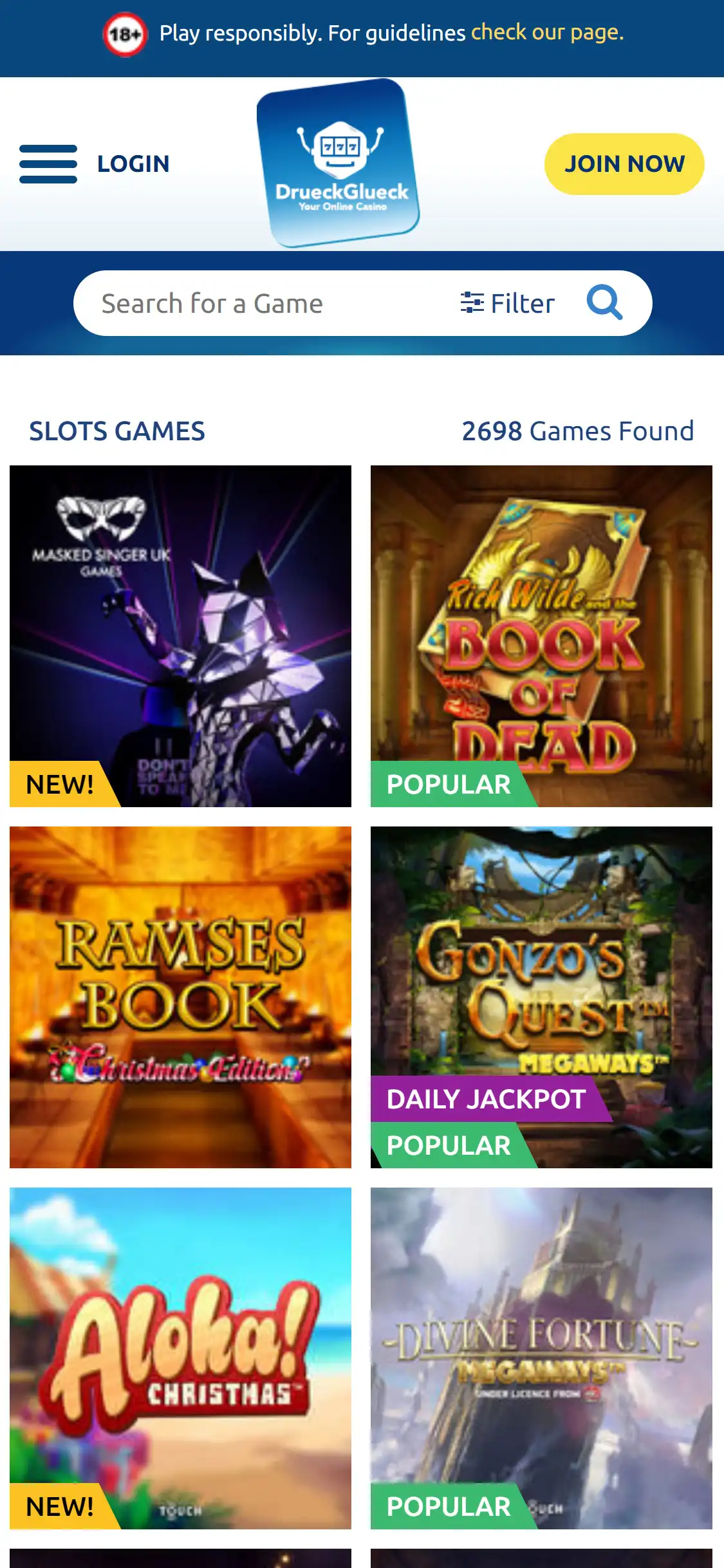 Drueck Glueck Casino Mobile Review