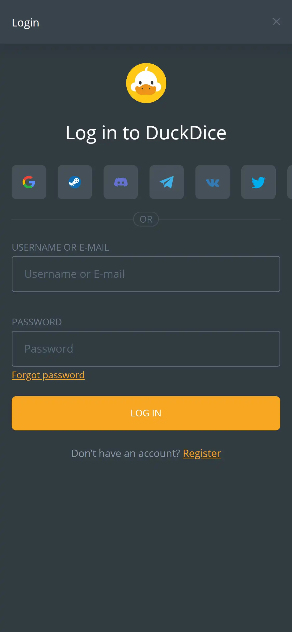 Duck Dice Casino Mobile Login Review