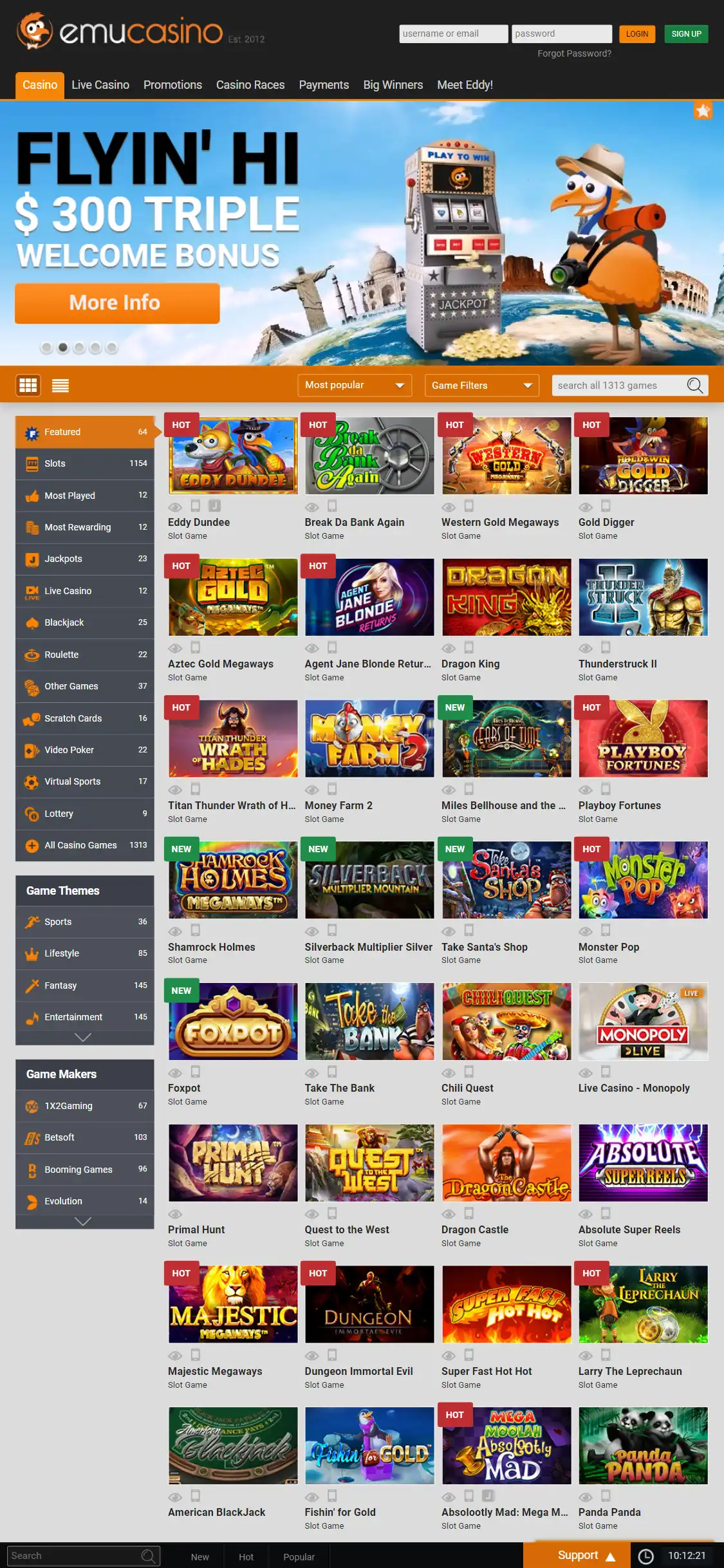 Emu Casino Mobile Review