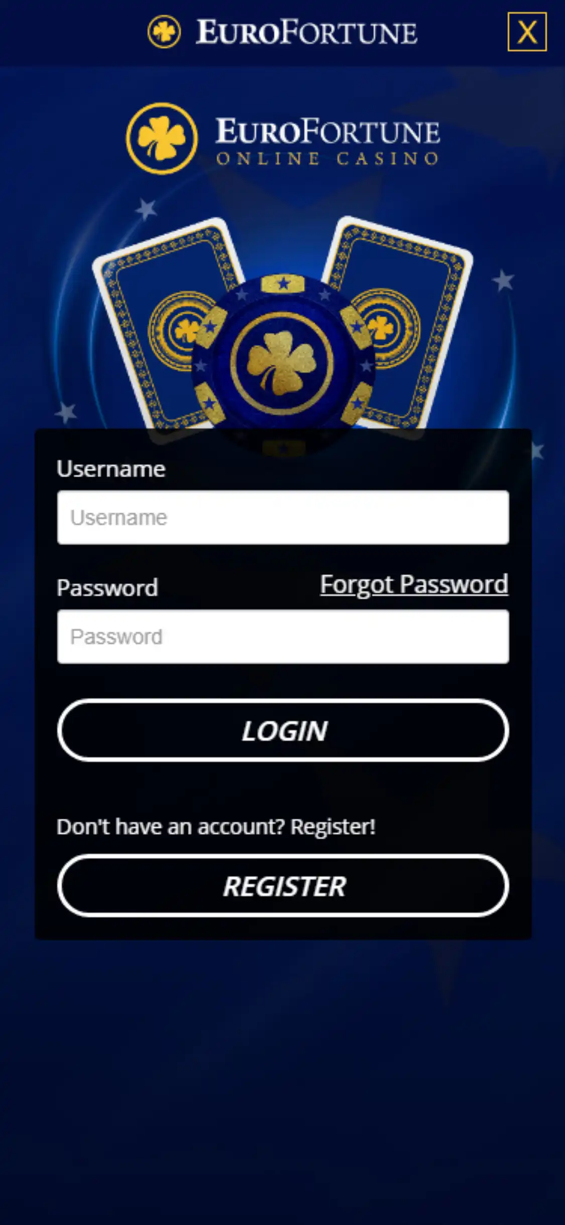 Euro Fortune Casino Mobile Login Review