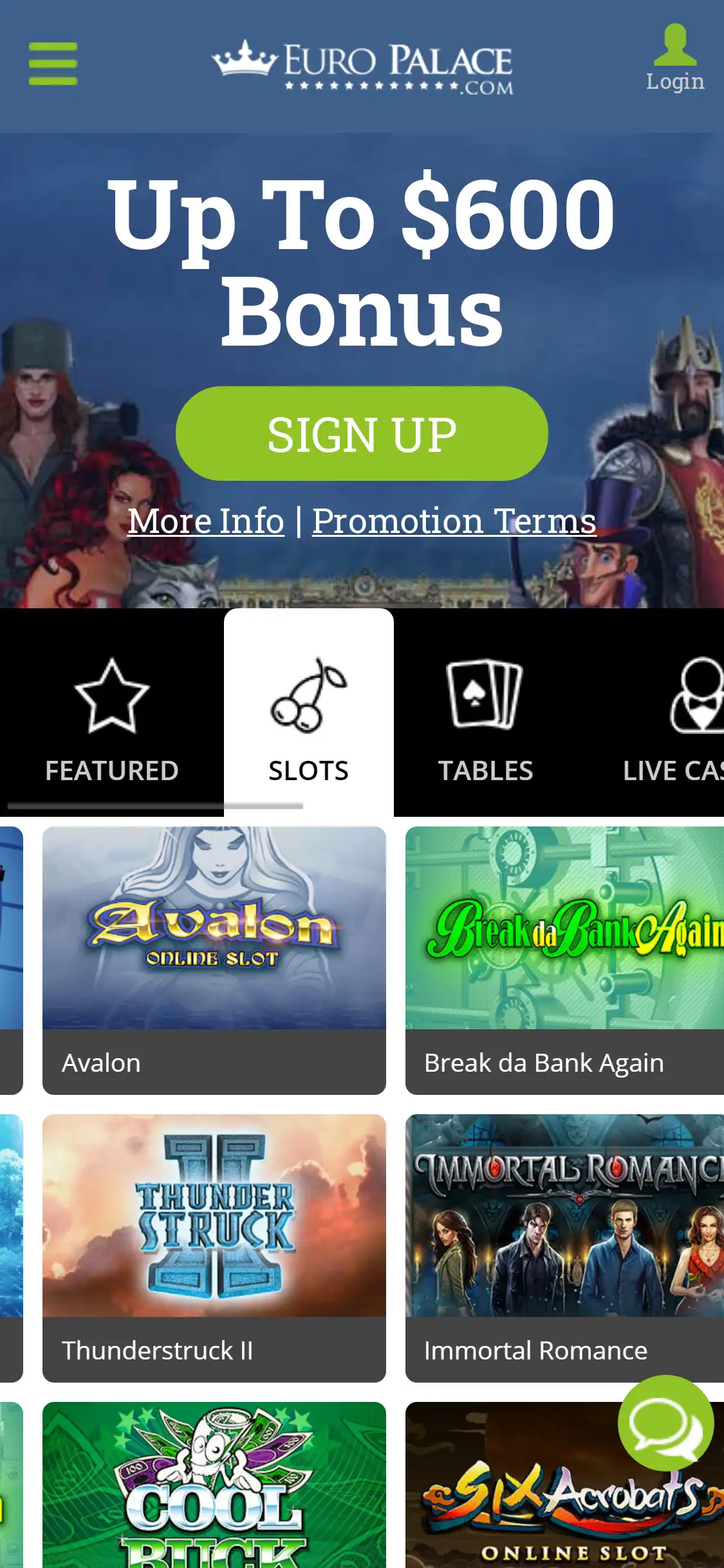 Euro Palace Casino Mobile Review