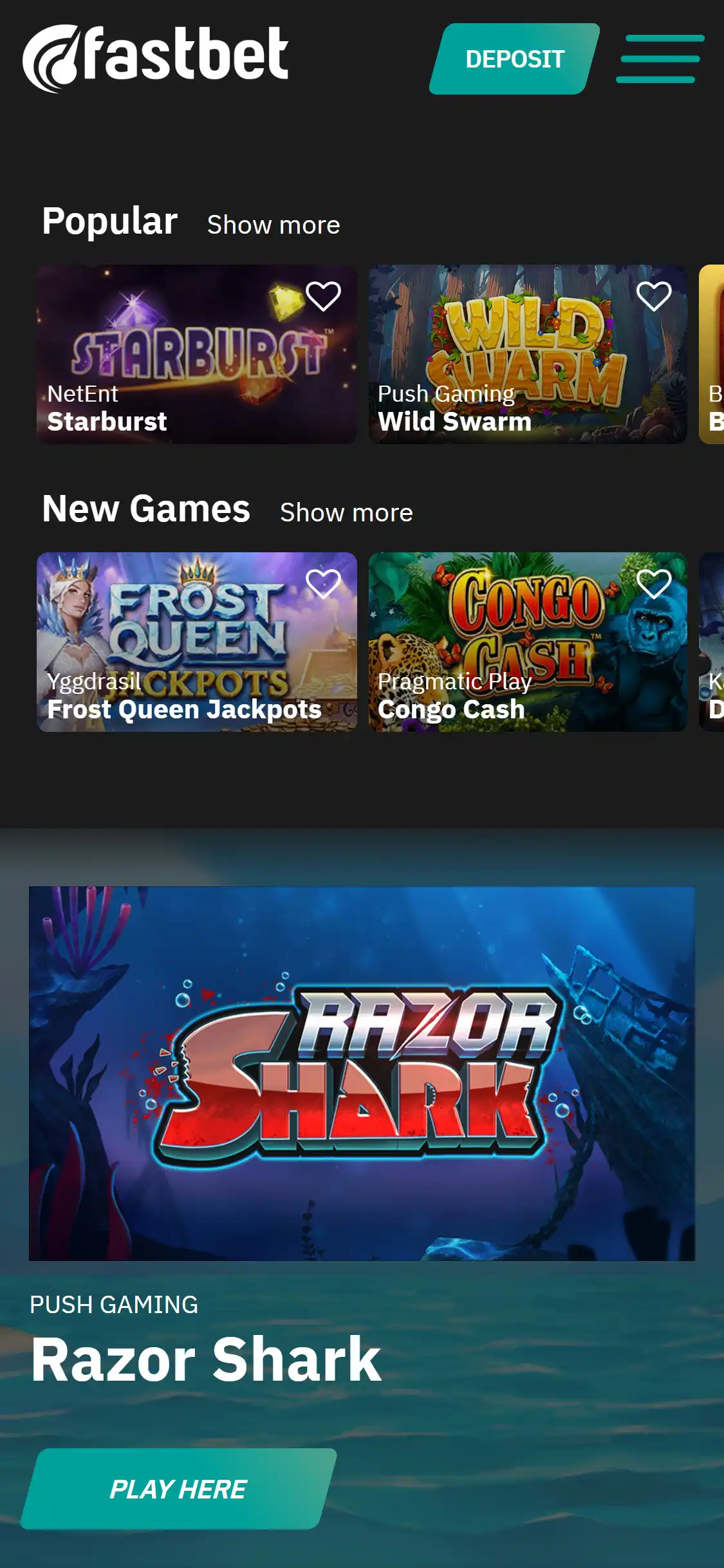 Fastbet Casino Mobile Games Review