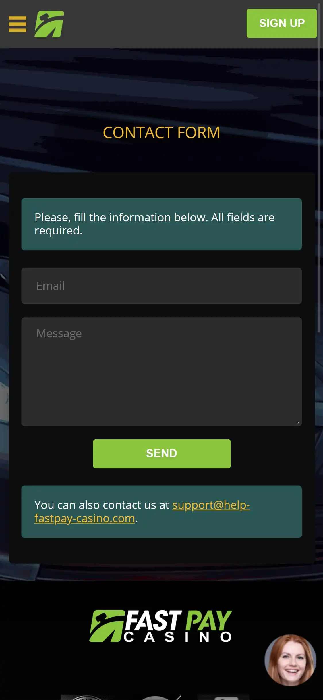 Fastpay Casino Mobile Support Review