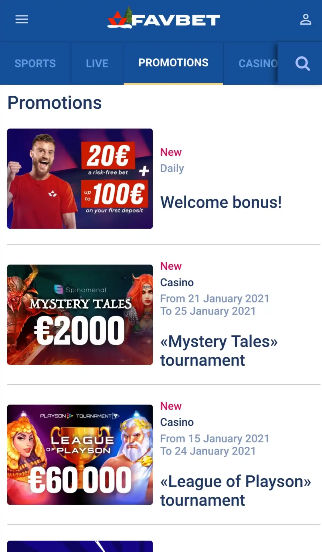 Favbet Casino Mobile No Deposit Bonus Review