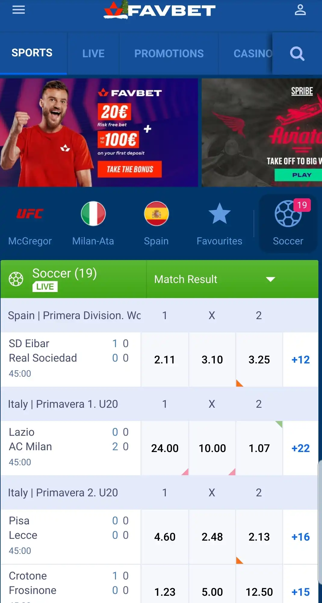 Favbet Casino Mobile Review