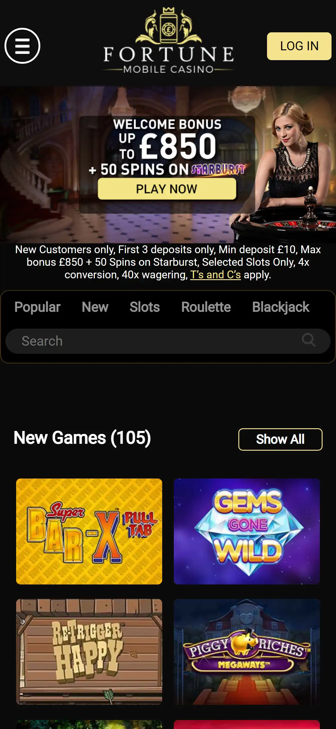Fortune Mobile Casino Mobile Review