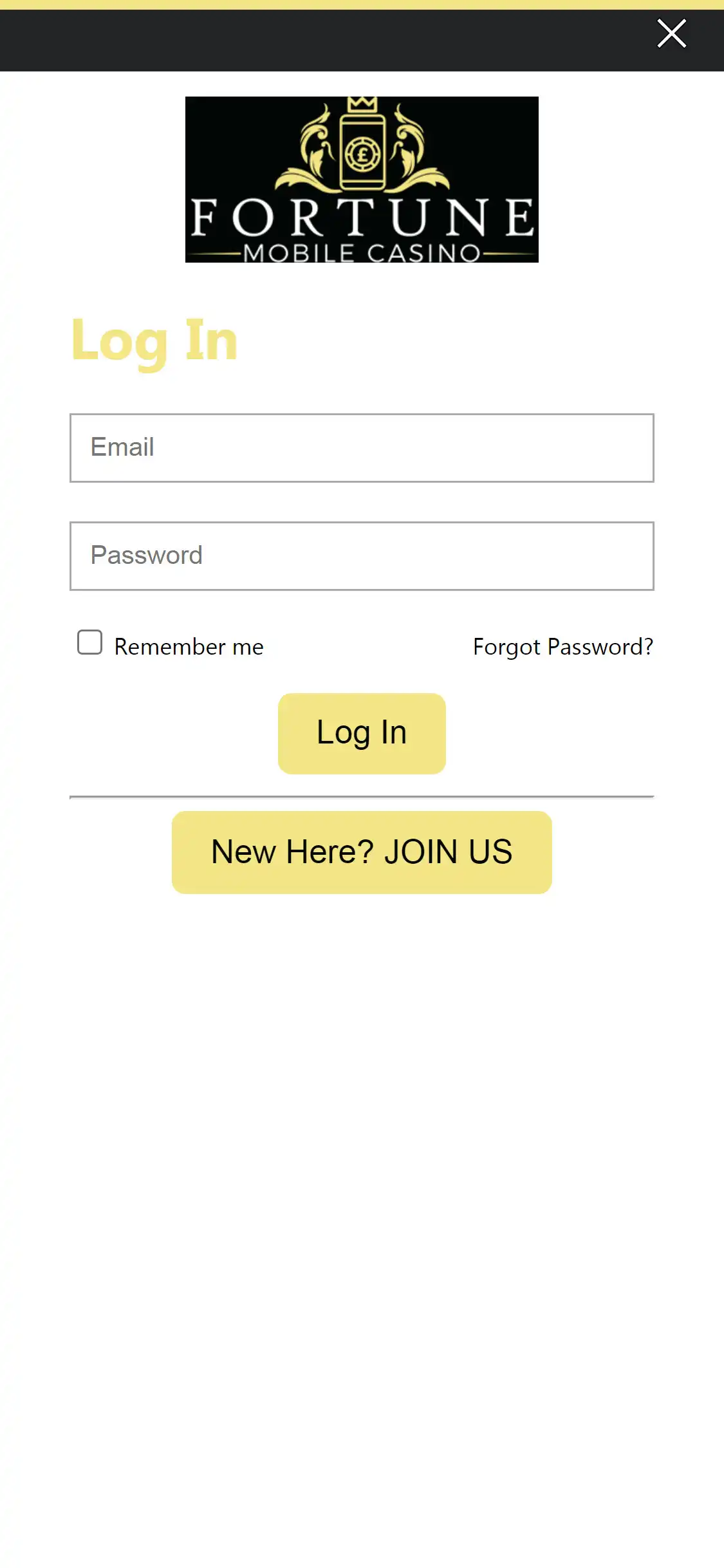 Fortune Mobile Casino Mobile Login Review