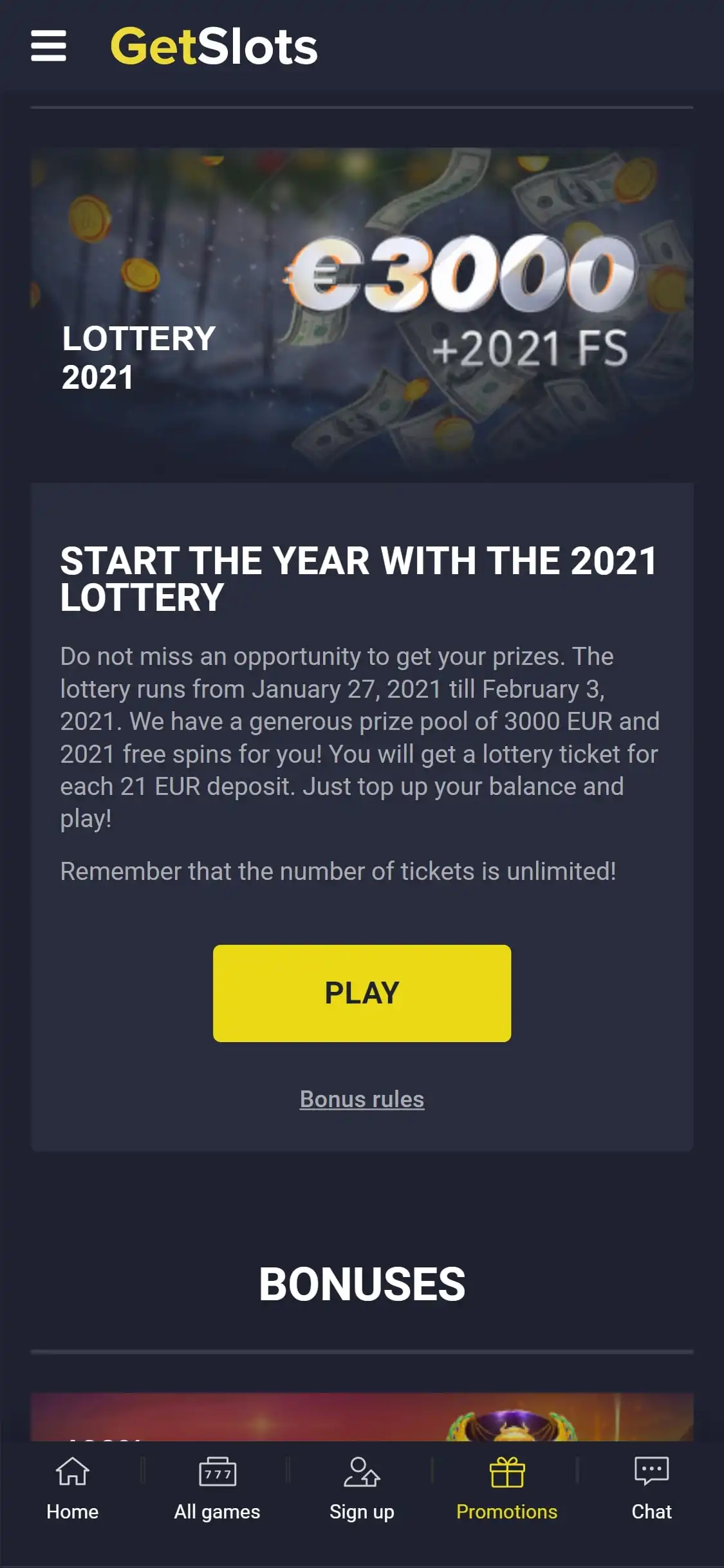 GetSlots Casino Mobile No Deposit Bonus Review