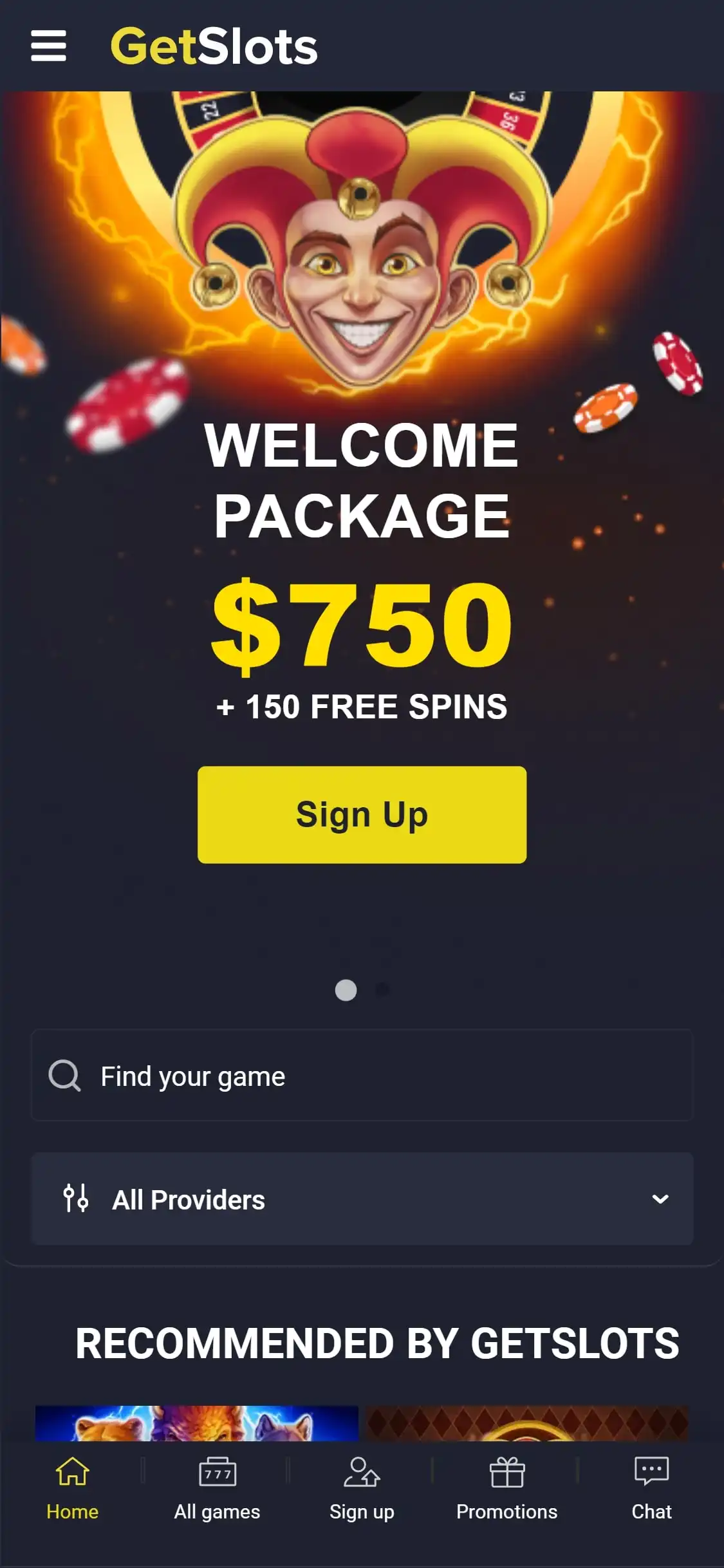 GetSlots Casino Mobile Review