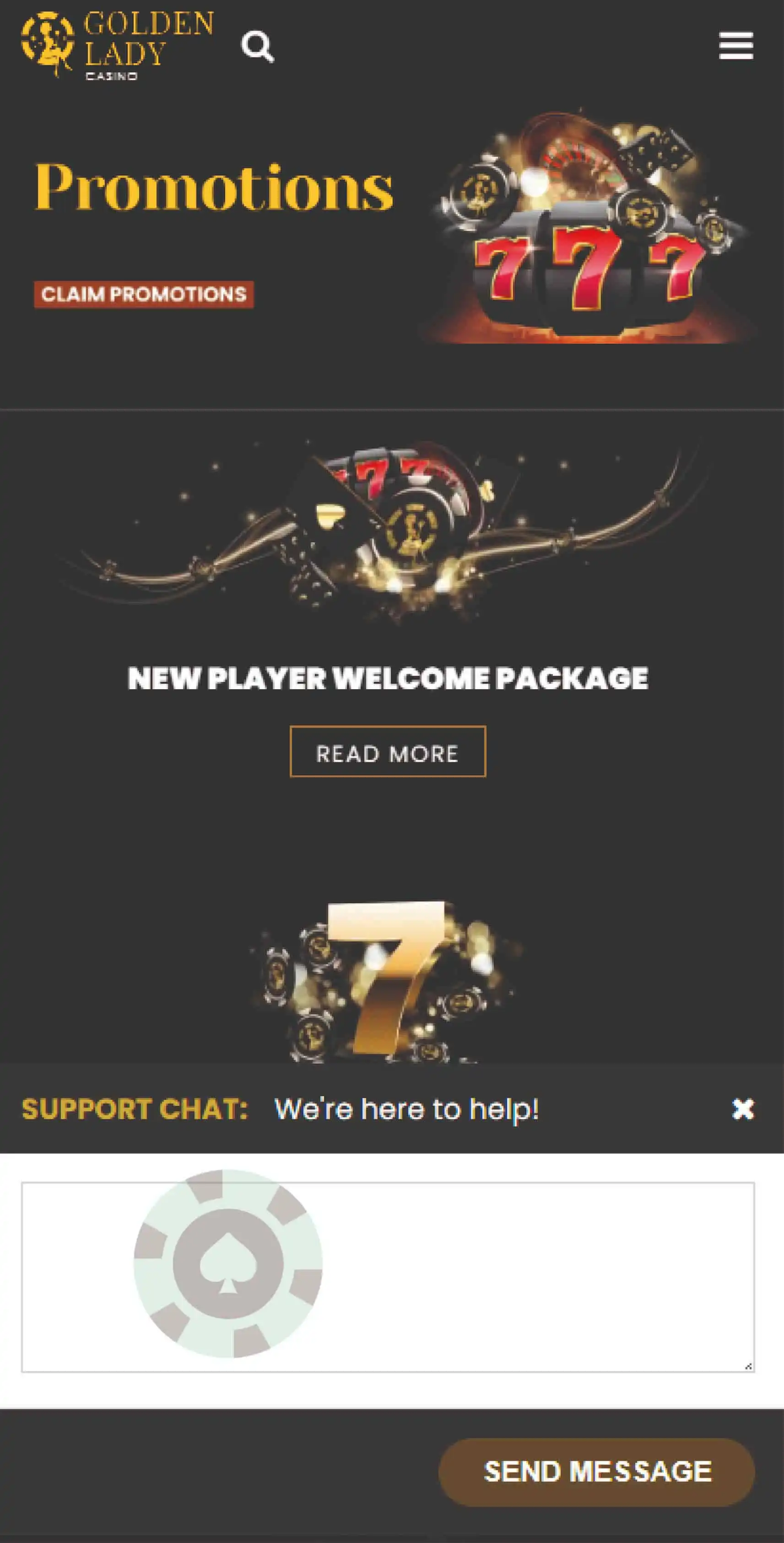 Golden Lady Casino Mobile Games Review