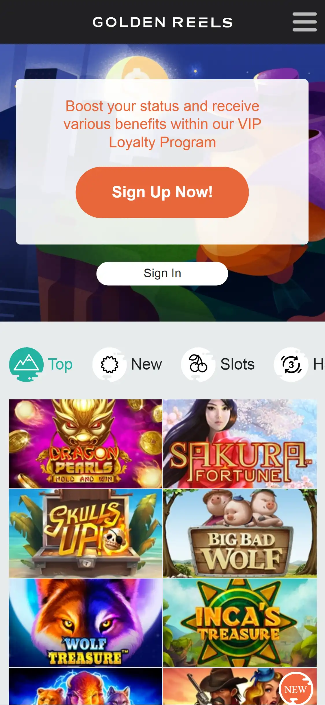 Golden Reels Mobile Games Review