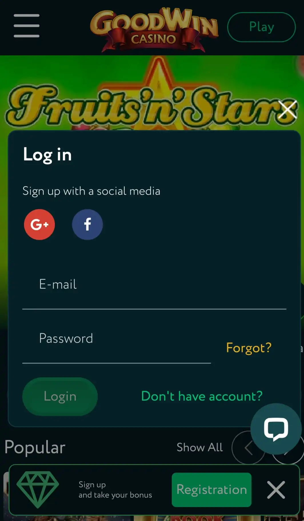 GoodWinCasino Mobile Login Review