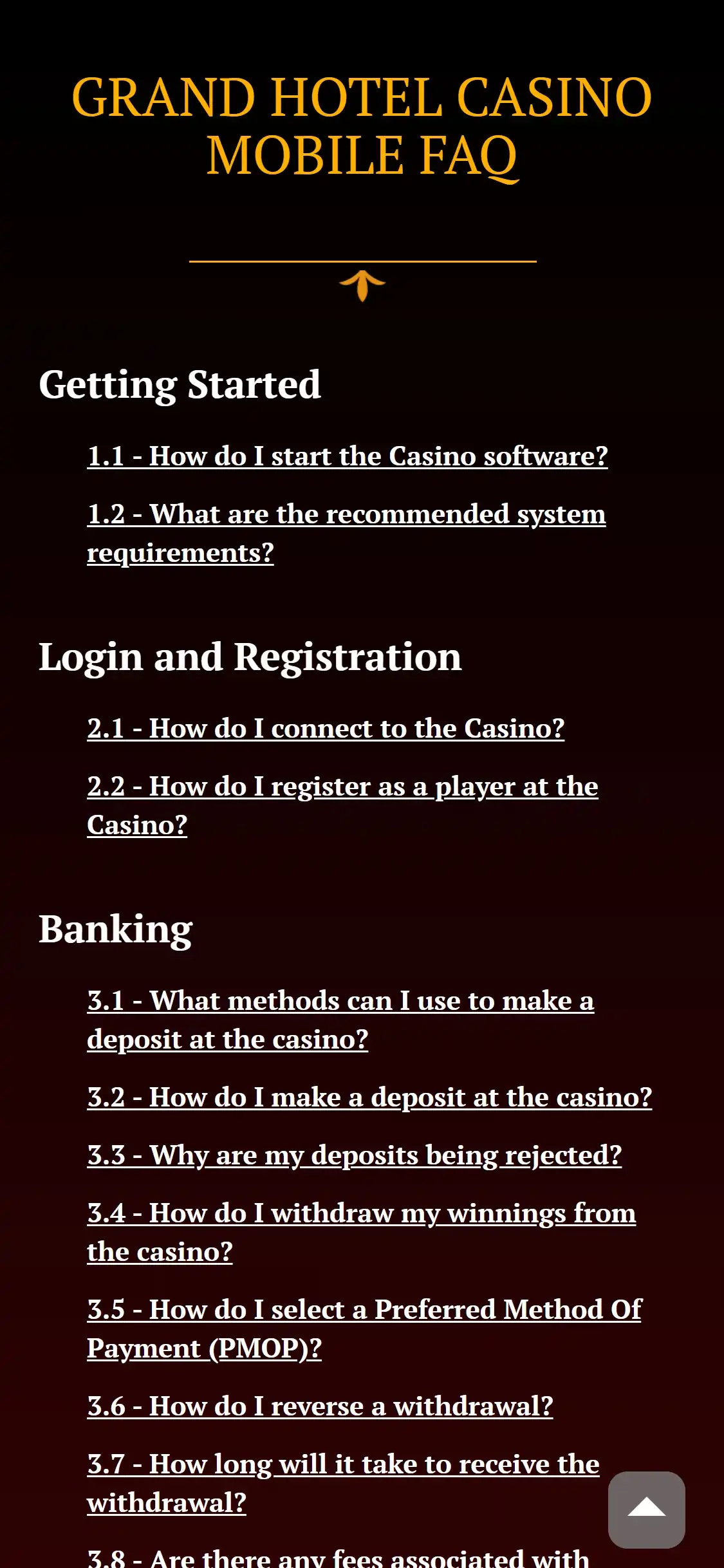 Grand Hotel Casino Mobile Support Review