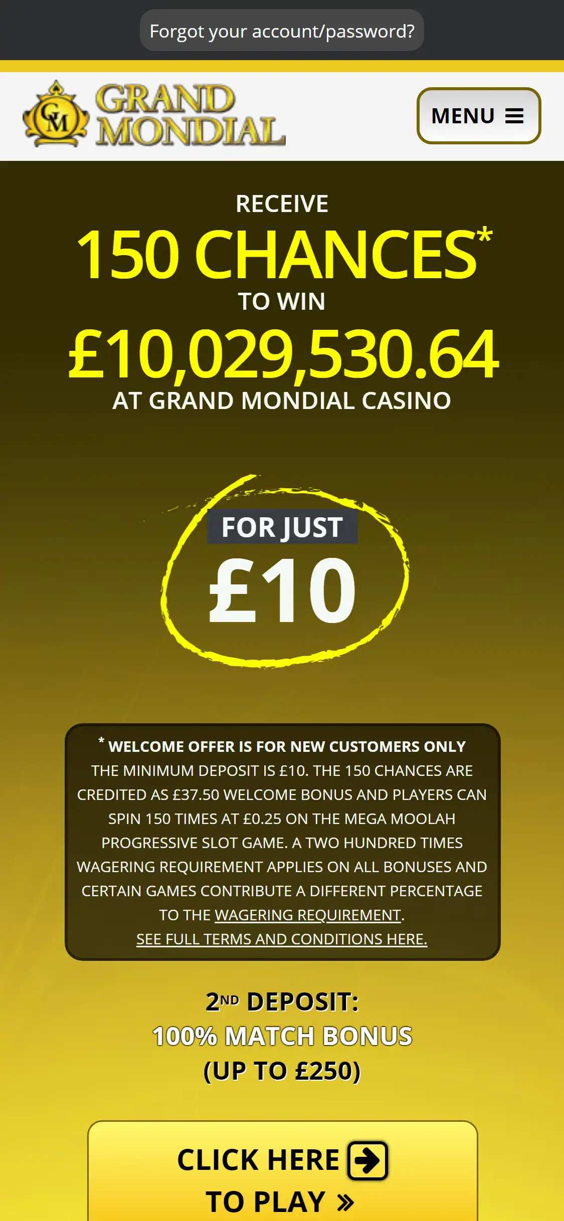 Grand Mondial Casino Mobile Review