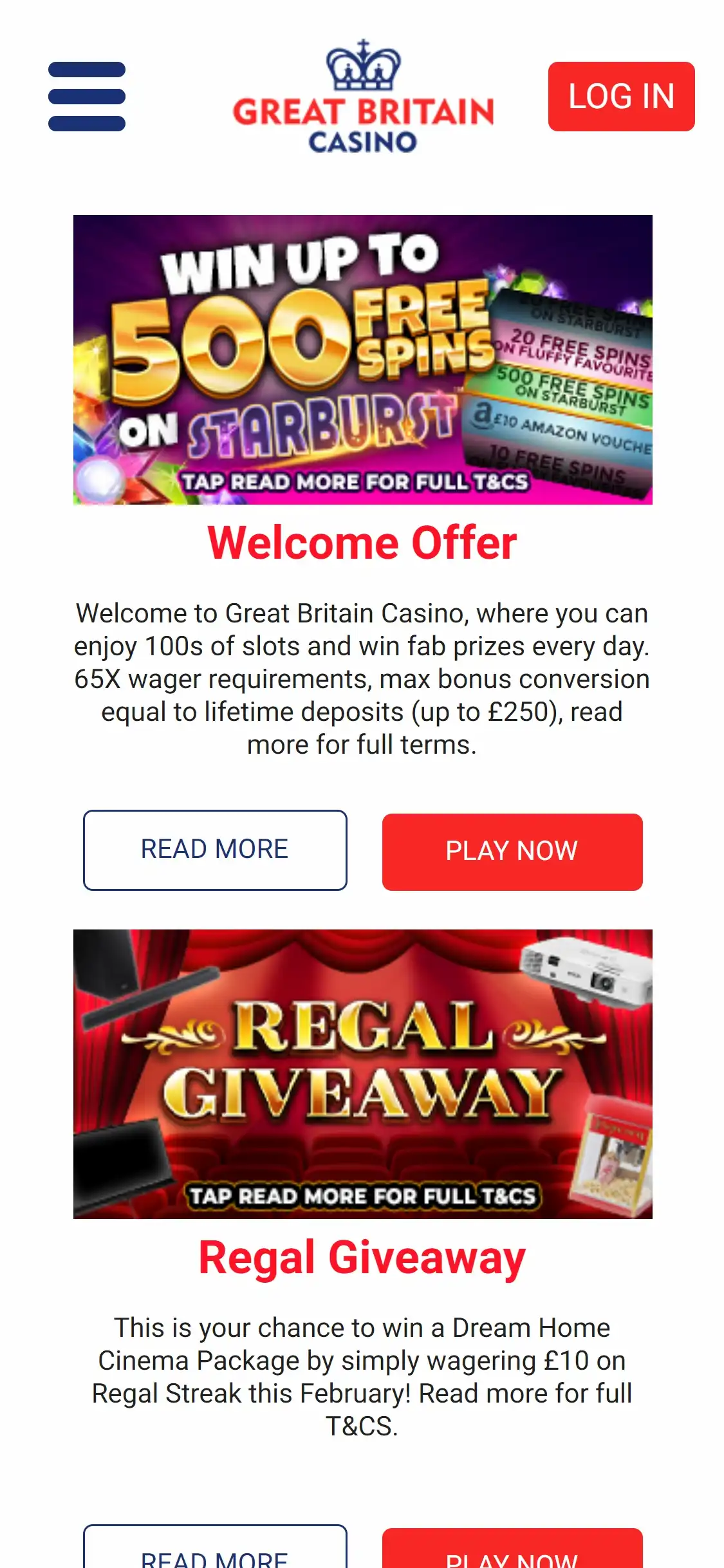 Great Britain Casino Mobile No Deposit Bonus Review