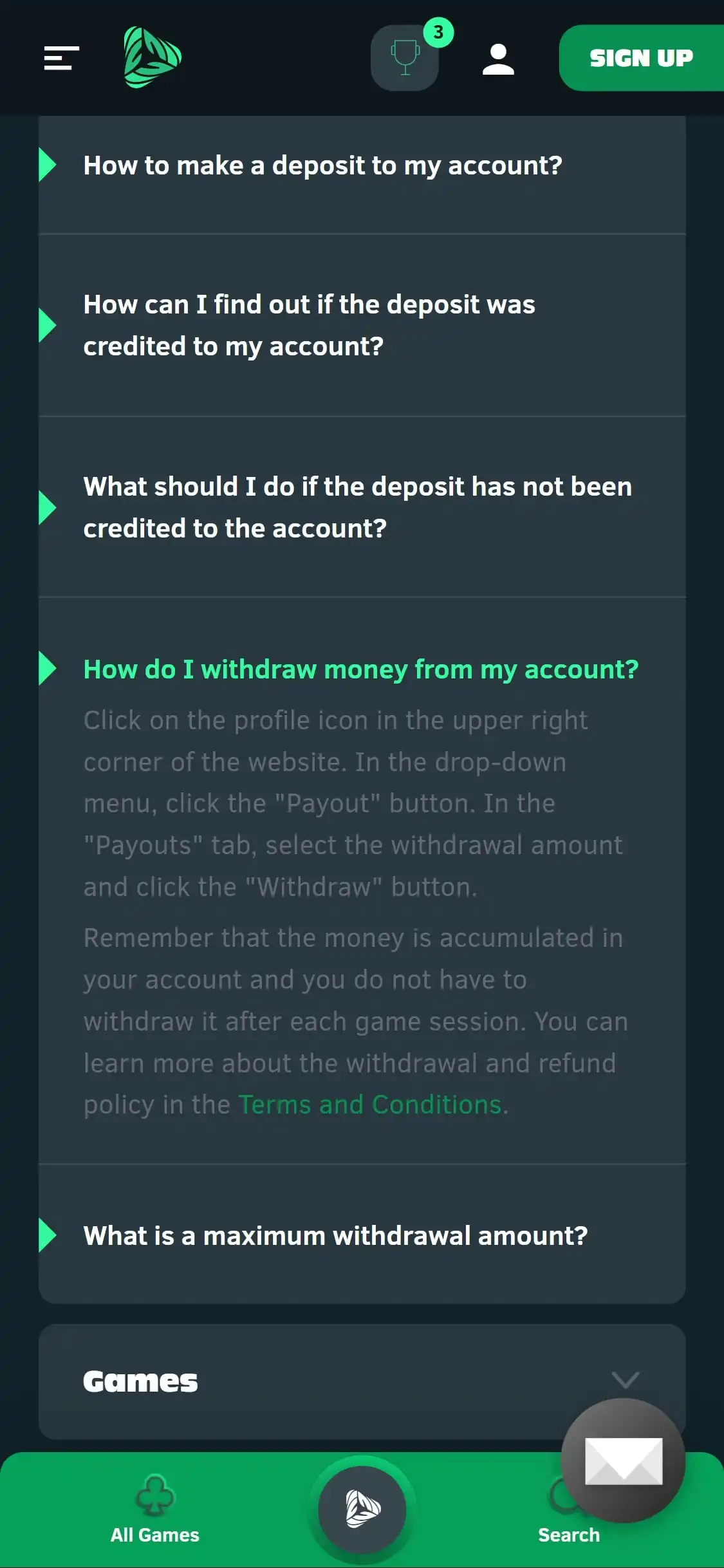 Greenspin Casino Mobile Payment Methods Review