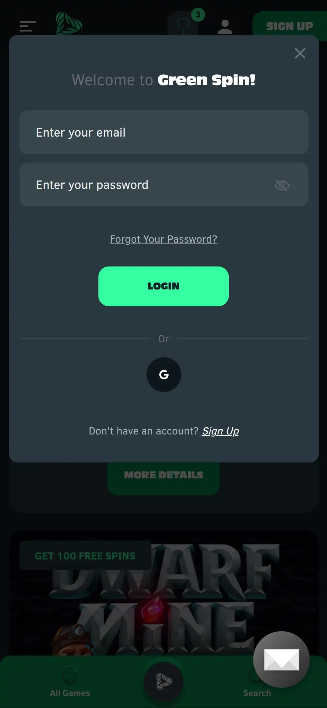 Greenspin Casino Mobile Login Review