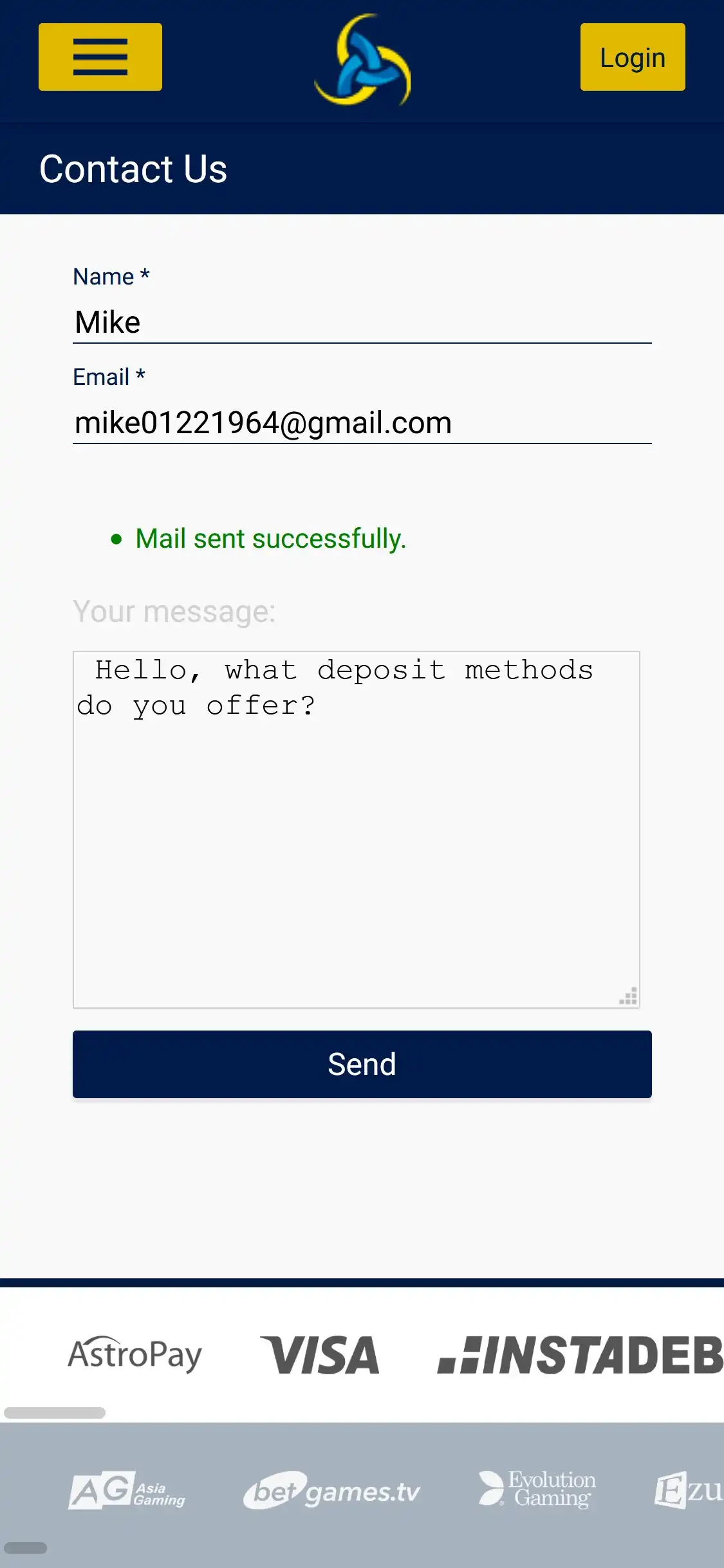 Gudar Casino Mobile Support Review
