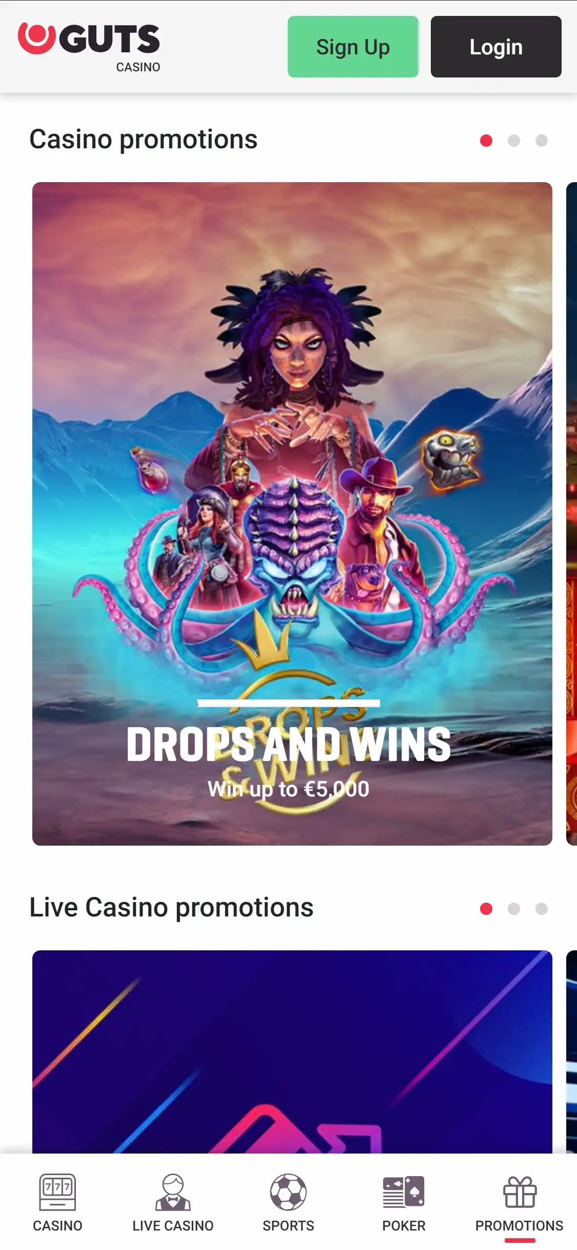 Guts Casino Mobile No Deposit Bonus Review