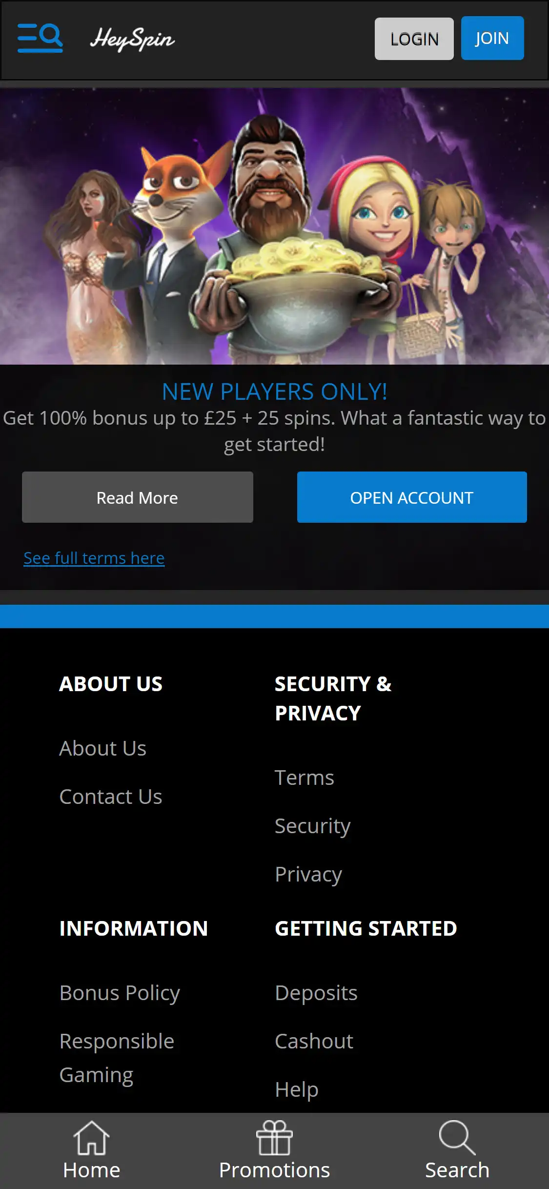 HeySpin Casino Mobile No Deposit Bonus Review