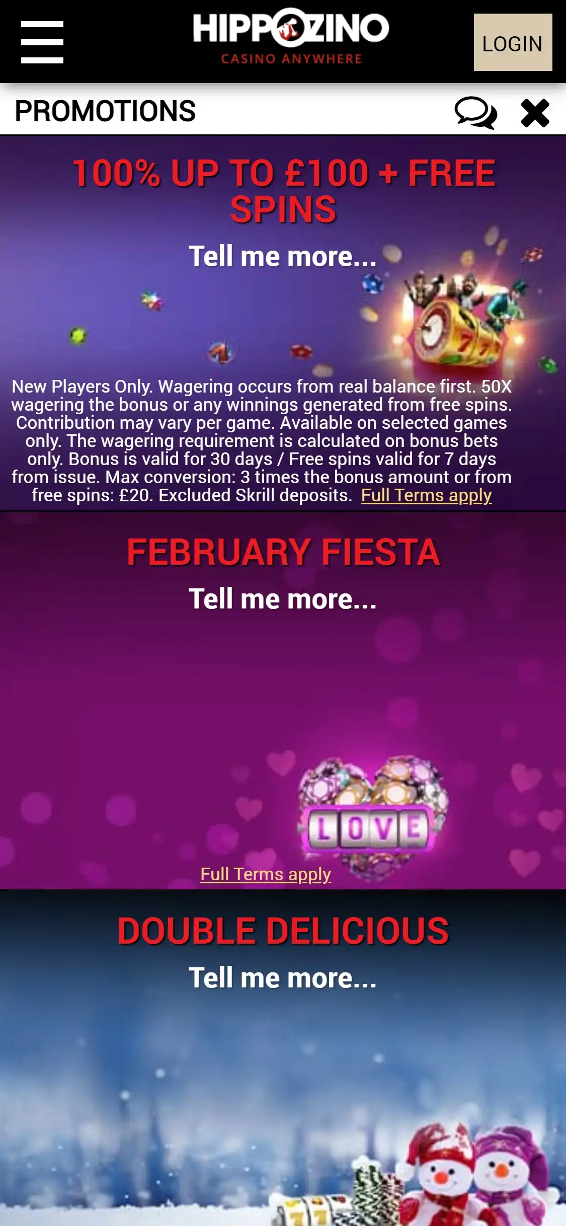Hippozino Casino Mobile No Deposit Bonus Review