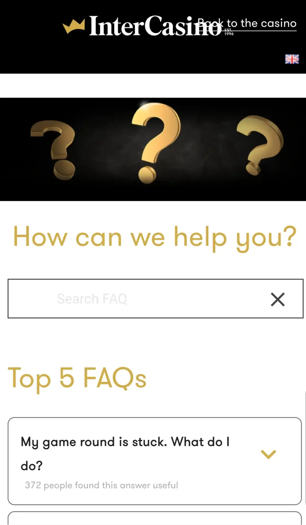 Inter Casino Mobile Support Review