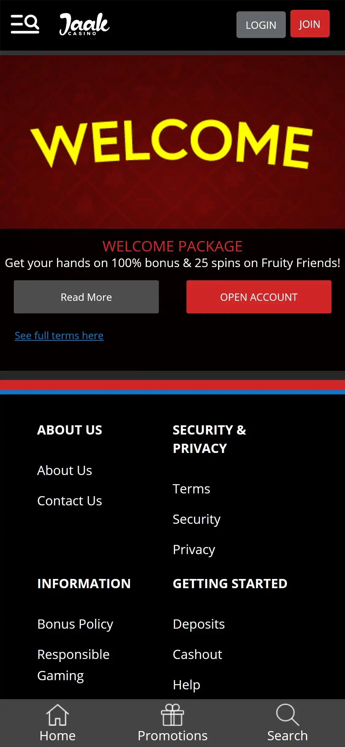 Jaak Casino Mobile No Deposit Bonus Review