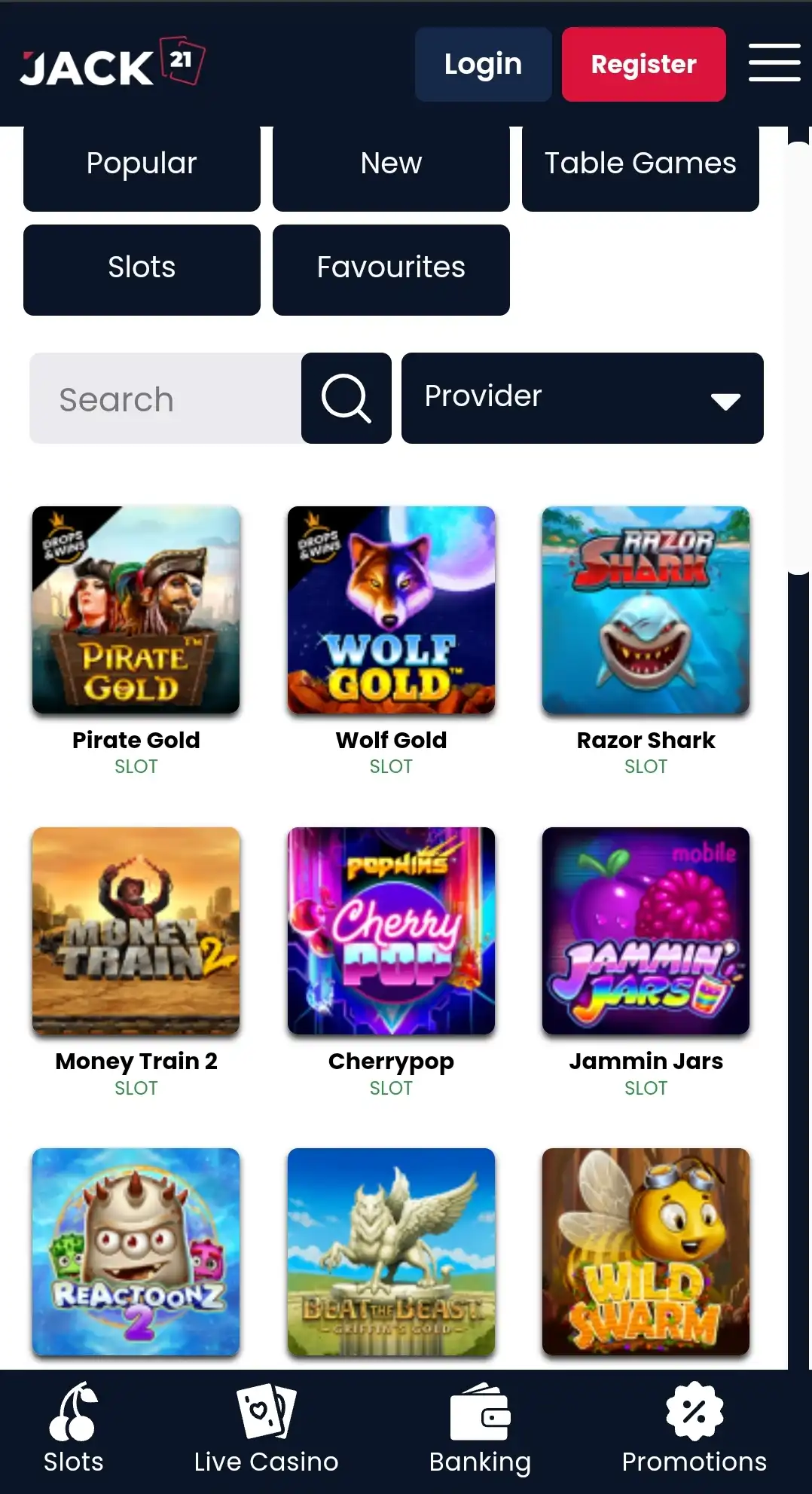 Jack 21 Mobile Games Review