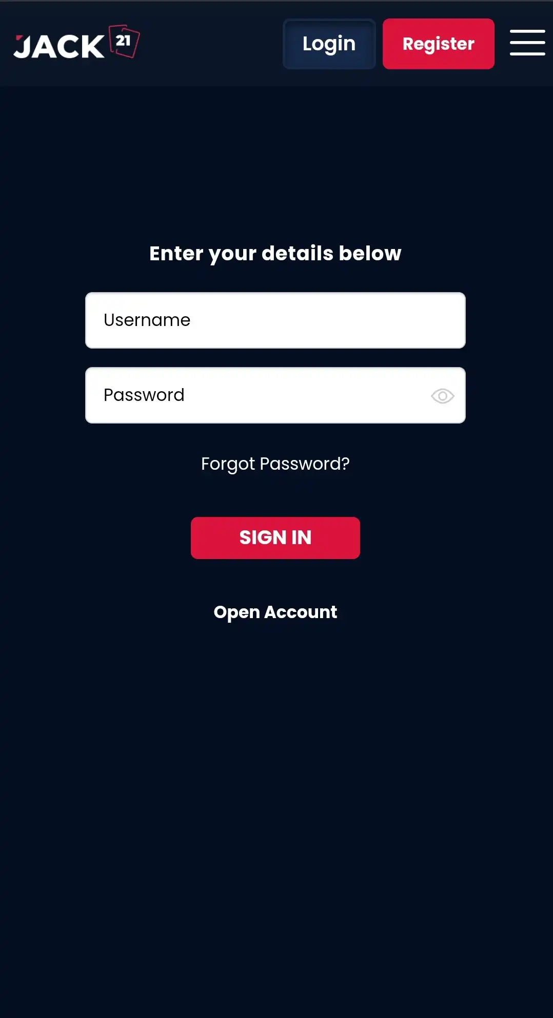 Jack 21 Mobile Login Review